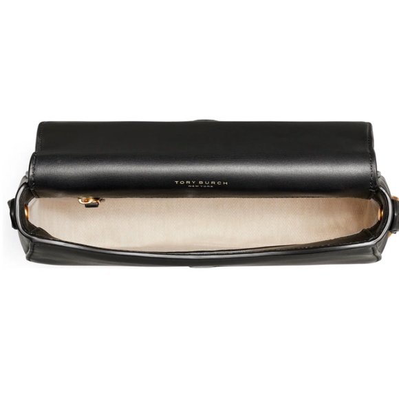 NWT $348 TORY BURCH MILLER SMALL LEATHER SADDLEBAG - Picture 4 of 14